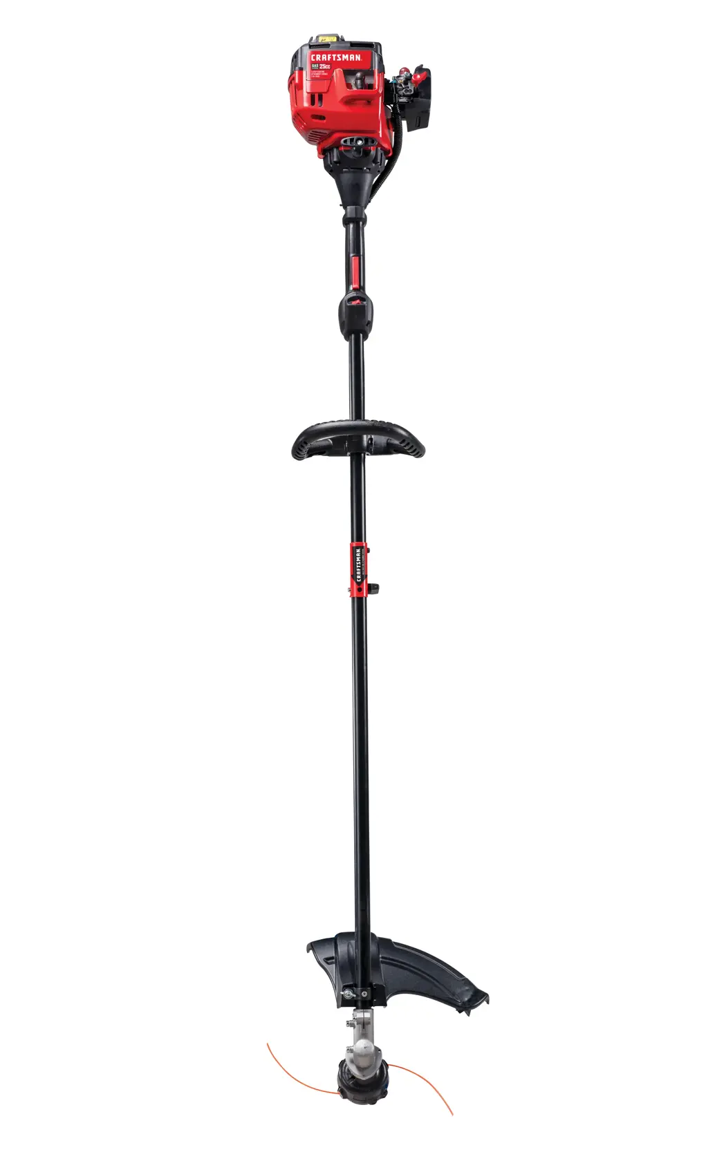 2 Cycle 17 inch straight shaft gas weedwacker trimmer.