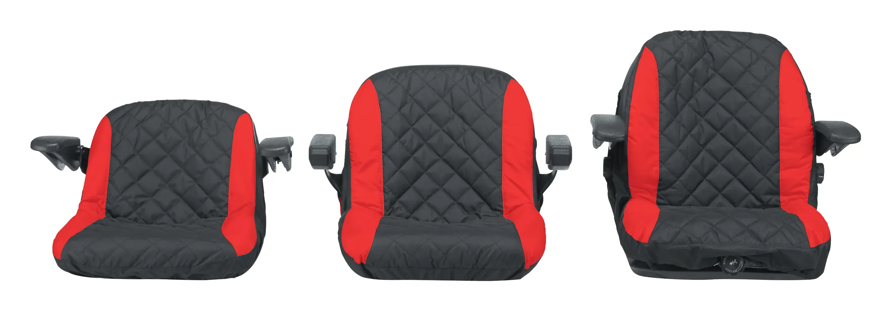 Profile of three Riding Lawn Mower Seat Covers.