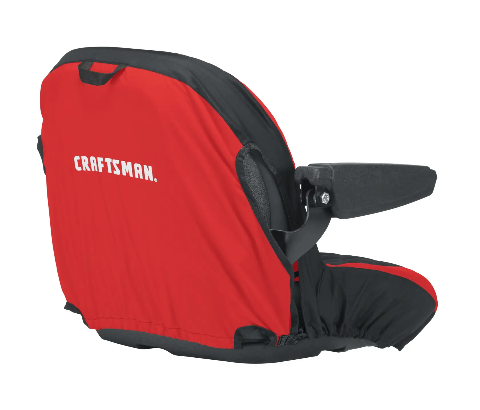 Backside of Riding Lawn Mower Seat Cover Medium.