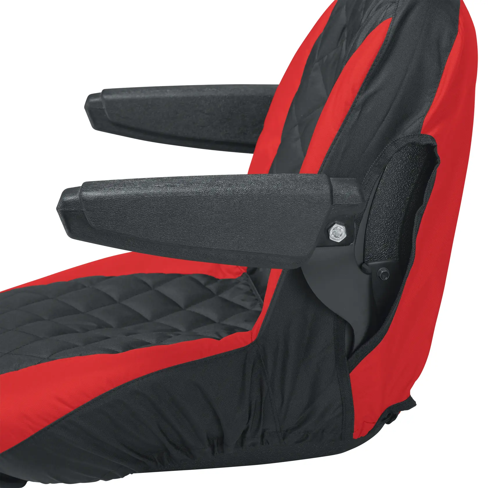 Left profile of Riding Lawn Mower Seat Cover Medium.