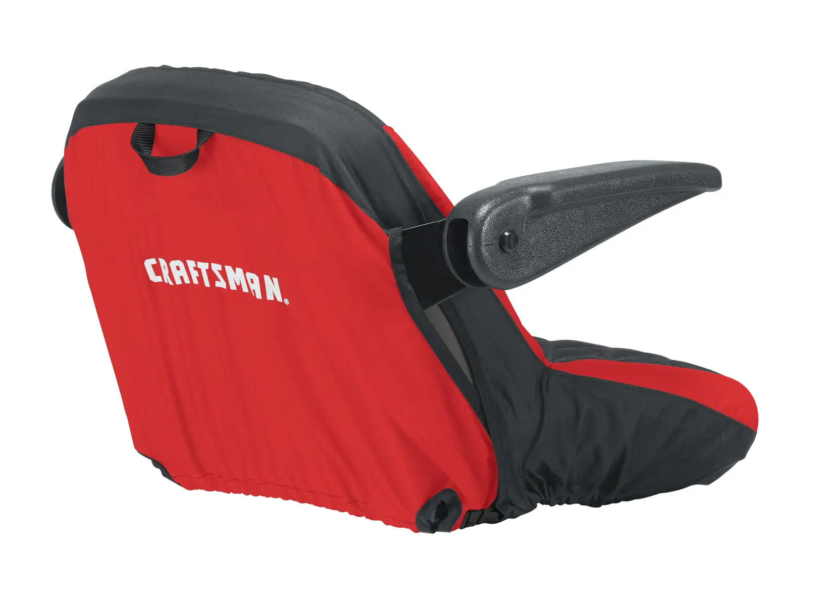 Backside of Riding Lawn Mower Seat Cover Small.