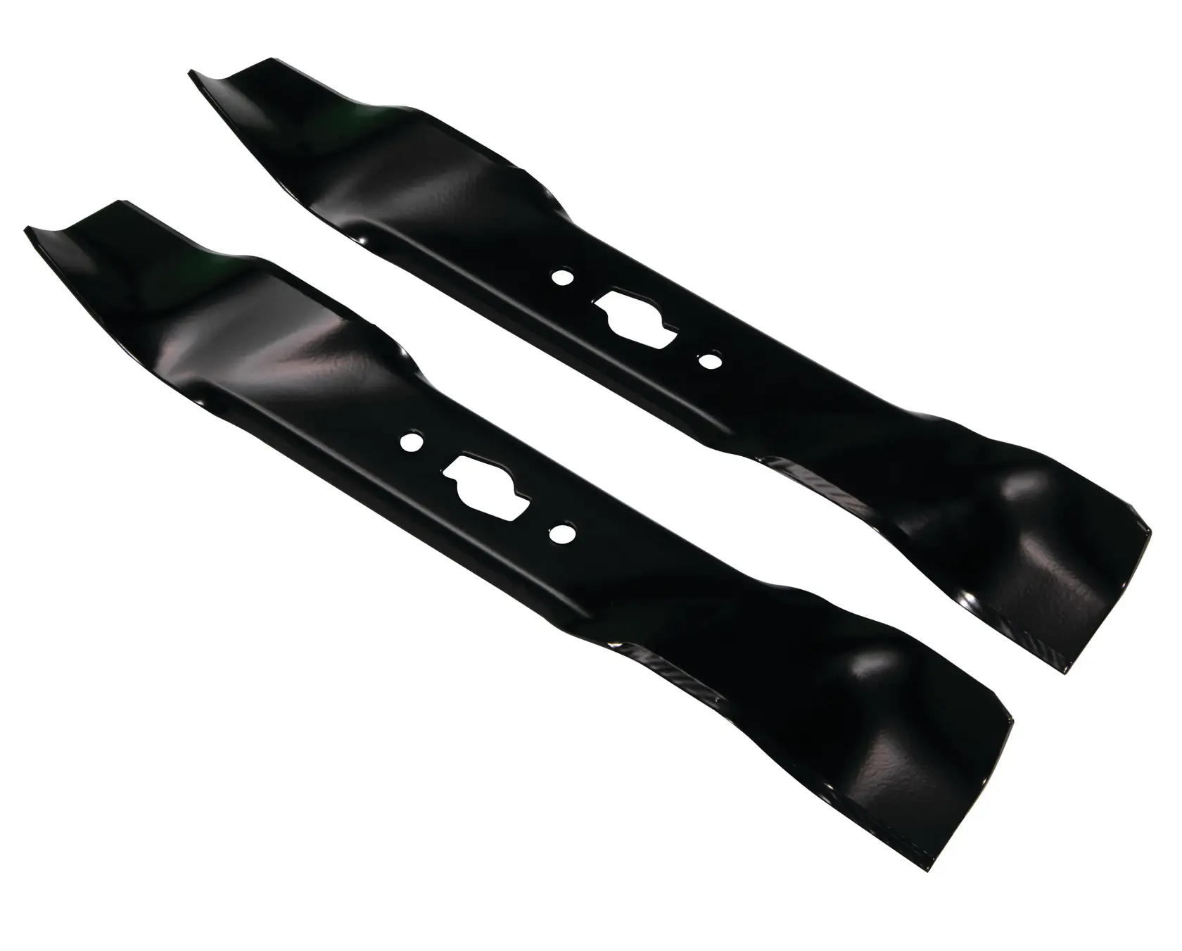 Left profile of 36 Inch Mulching Bagging and Side Discharging Blade Set.