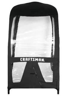 Craftsman tractor snow cab 490-241-0032 white background beauty shot front angle