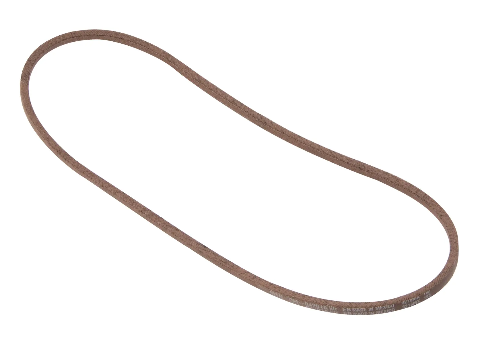 Left profile of snow blower wheel drive belt.