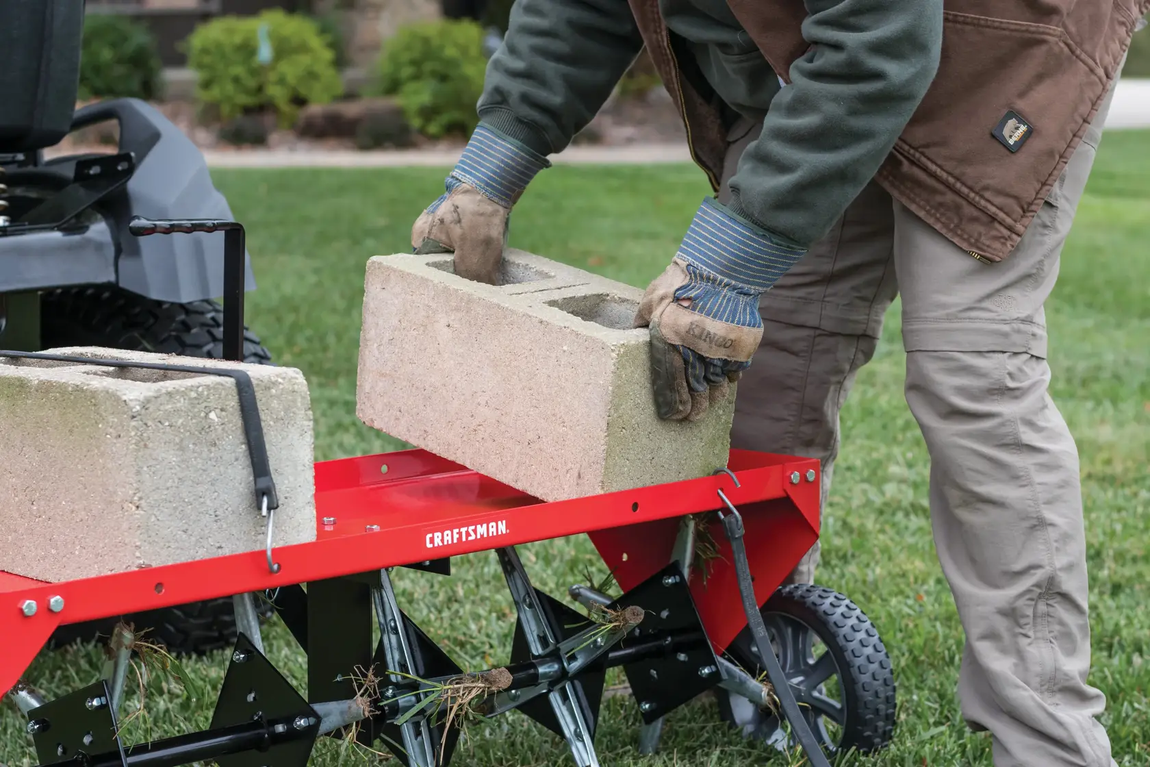 40 inch plug lawn aerator.