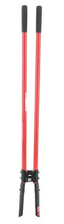 Two Handle Post Hold Digger with fiberglass handles and cushioin grips, right-facing 