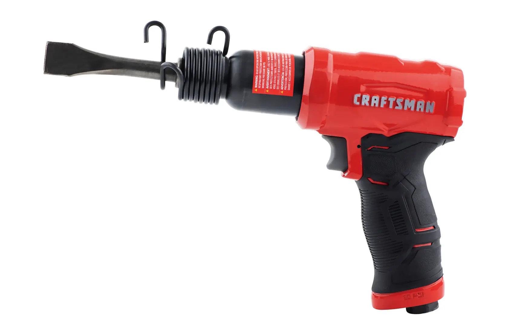 Craftsman air hammer 50 PSI white background beauty shot right side angle
