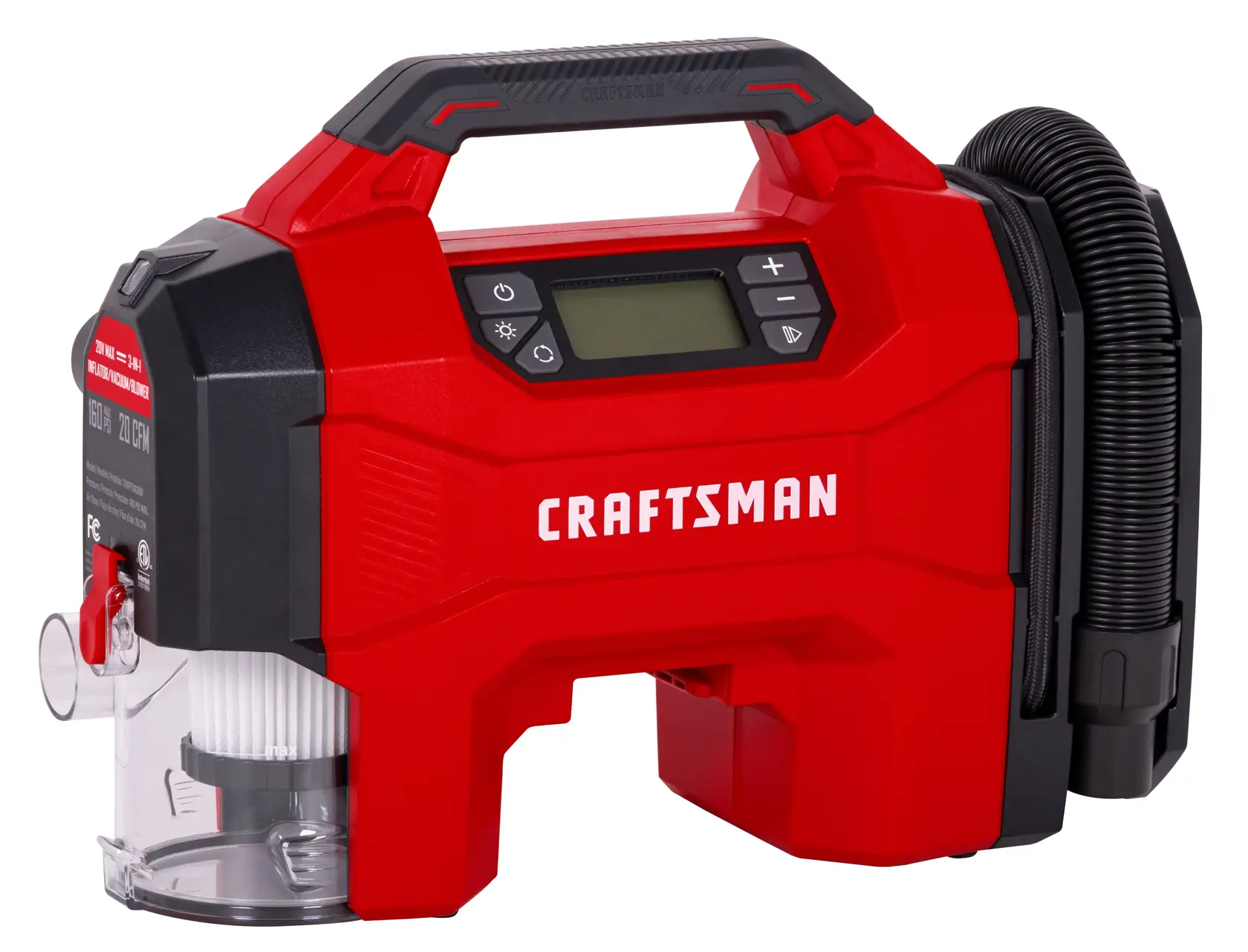 Craftman 20V Inflator Front Left Side View