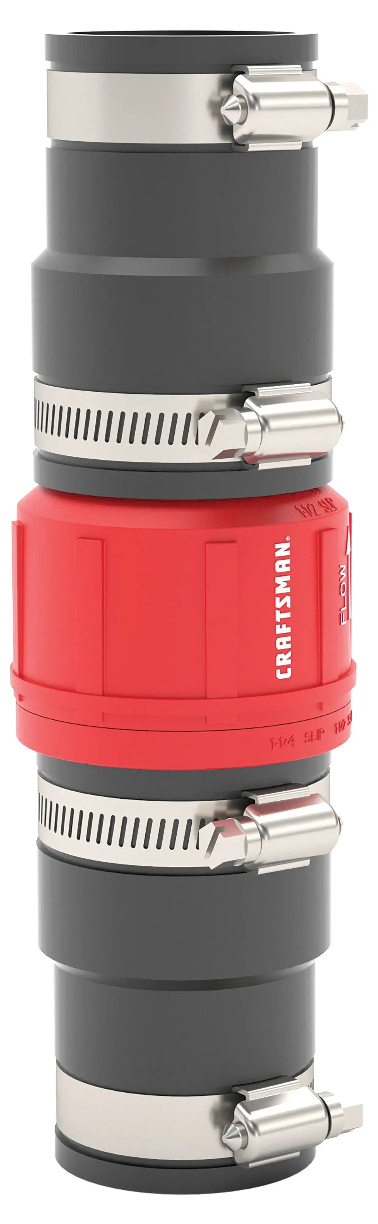 SUMP PUMP CHECK VALVE FITS 1-1/4IN OR 1-1/2IN DISCHARGE PIPE SLIP FIT CONNECTION MAIN VIEW