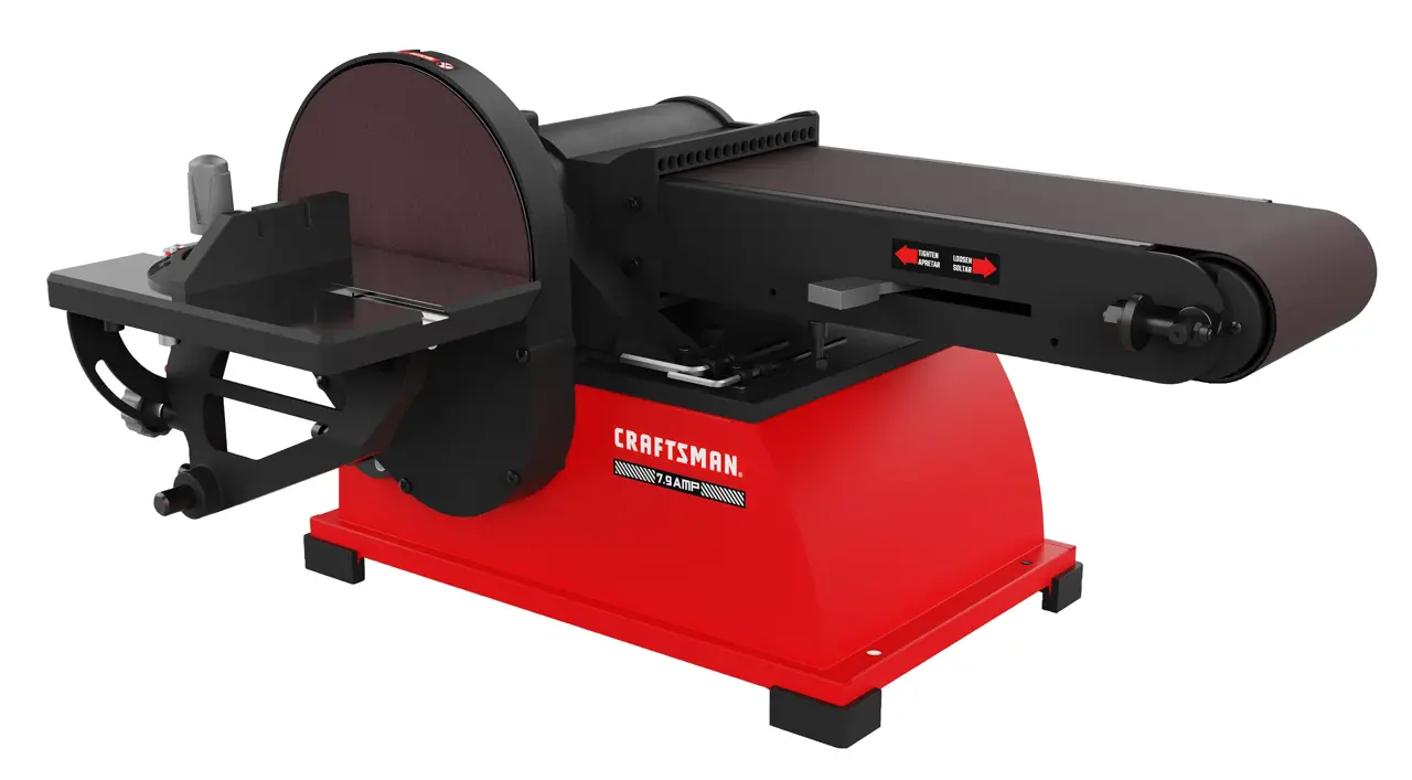 6-in x 36-in Belt and Disc Benchtop Sander