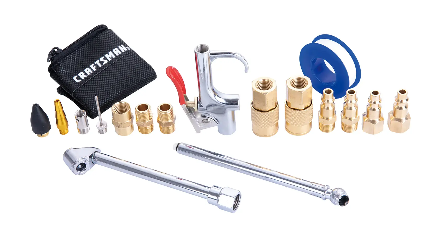 Craftsman air compressor accessory kit CMXZTSG1003 white background beauty shot front angle