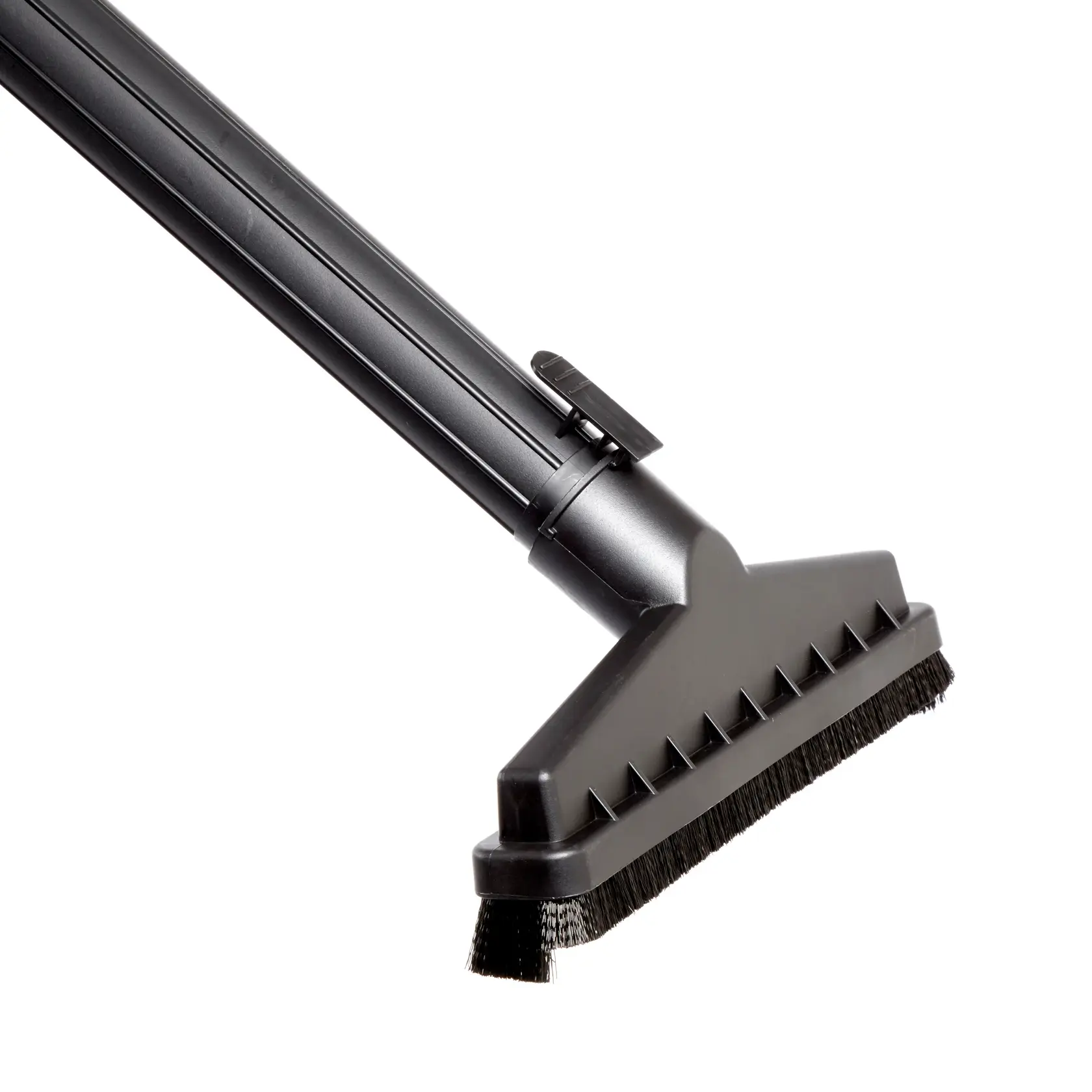 CRAFTSMAN 1-7/8 inch Floor Brush Wet/Dry Vac Attachment attached to extension wand with locking tab