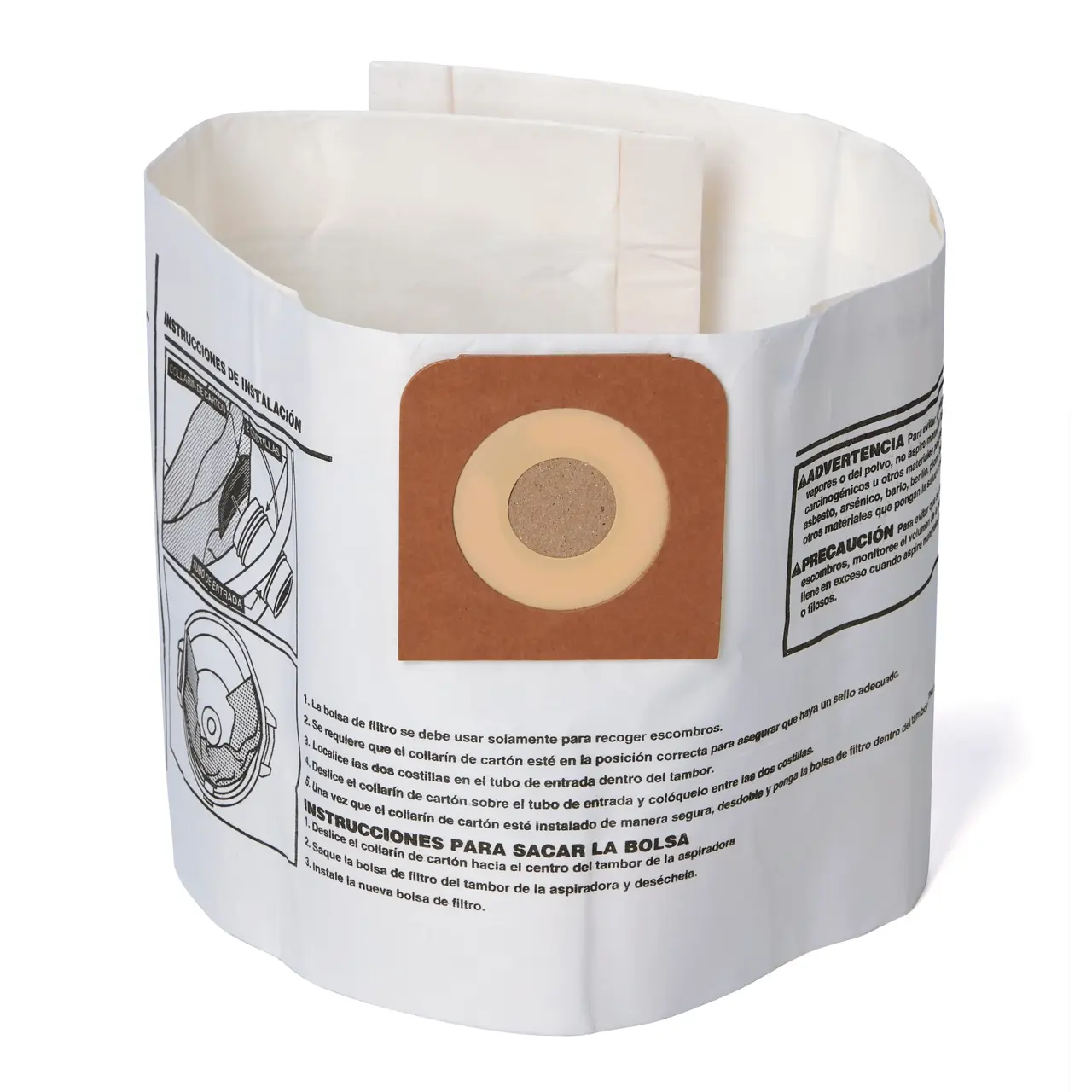 Fine Dust Collection Bag For 12-Gallon Wet/Dry Vac (2-Pack)