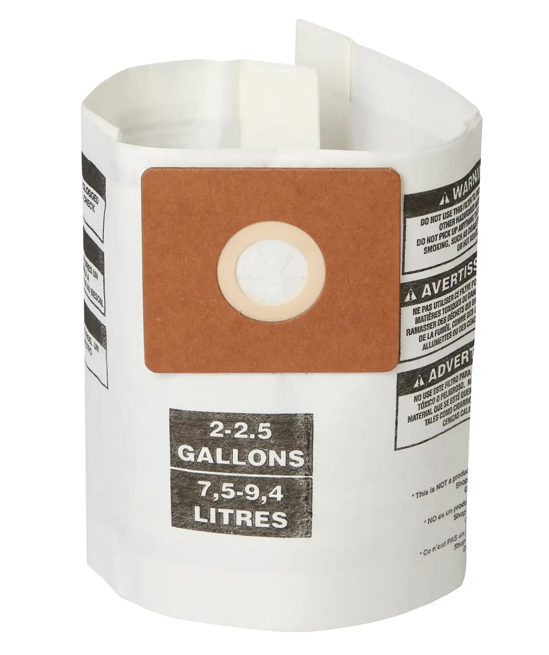 Dust Collection Bag For 2 To 2.5-Gallon Wet/Dry Vacs (3-Pack)