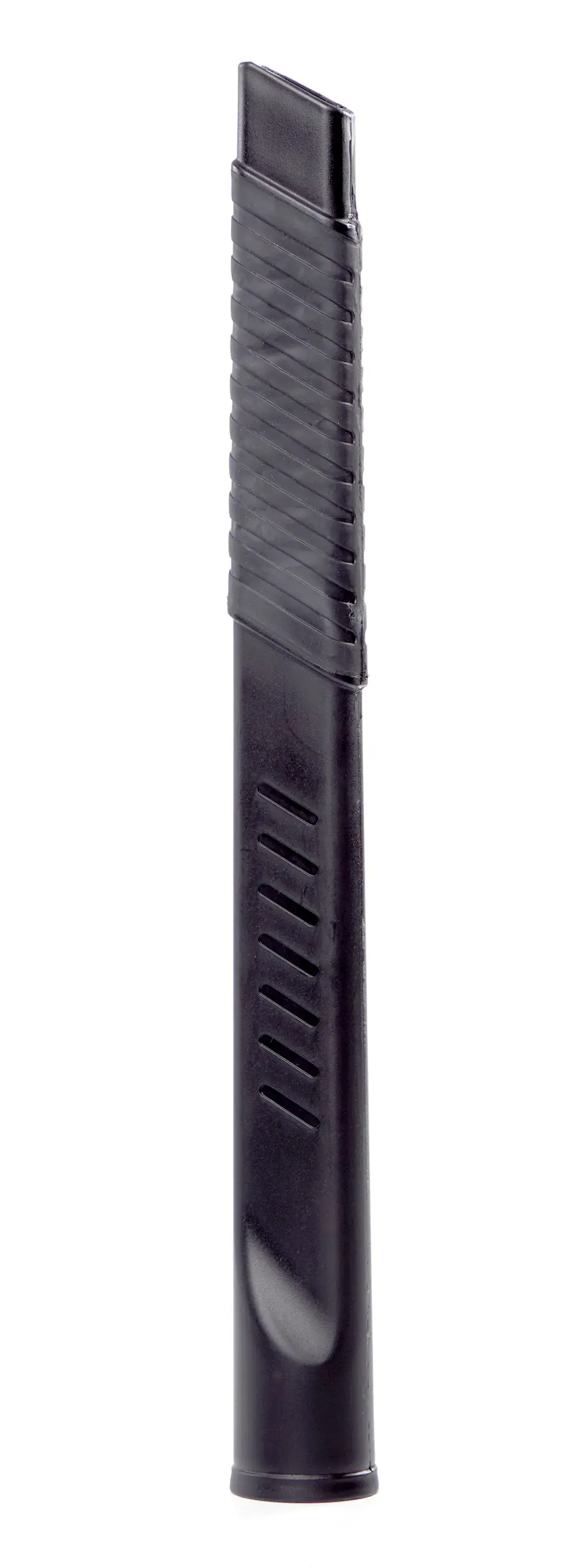 Left-facing front view of long, flexible crevice tool attachment for CRAFTSMAN wet/dry vacuums