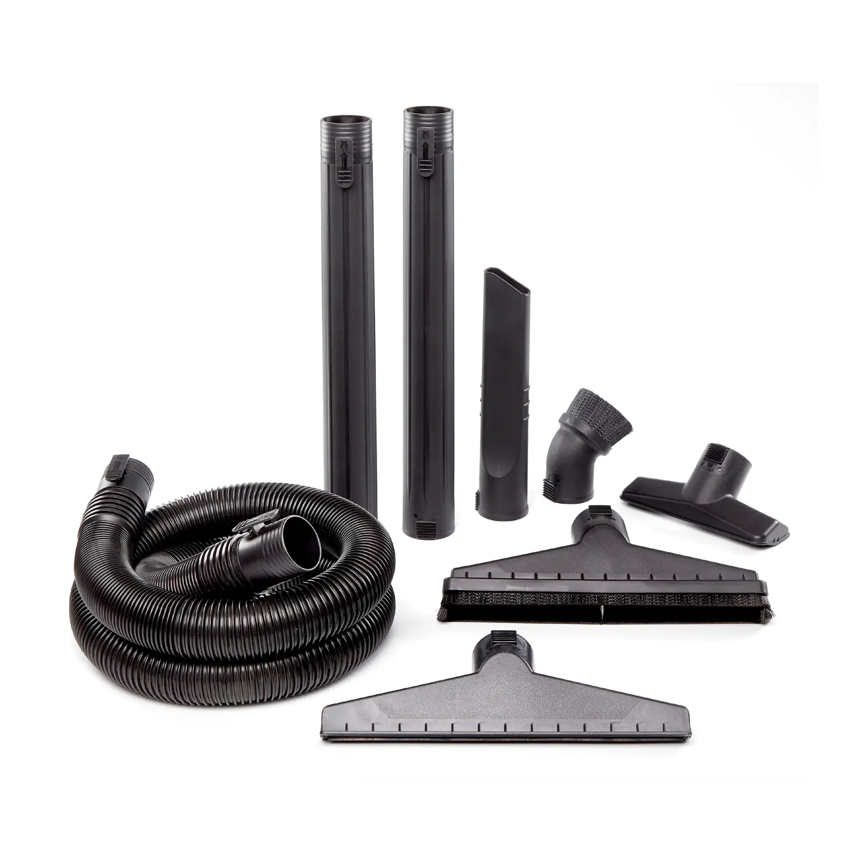 Front view of 8-piece CRAFTSMAN 2-1/2 inch accessory kit for use with CRAFTSMAN wet dry shop vacuums
