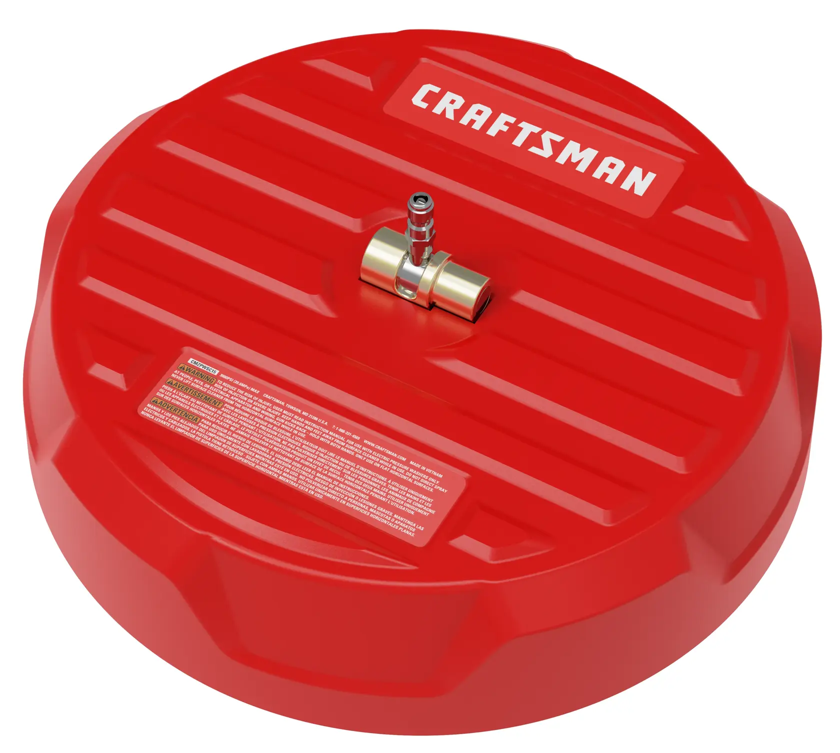 15" Surface Cleaner Left Angle Top View