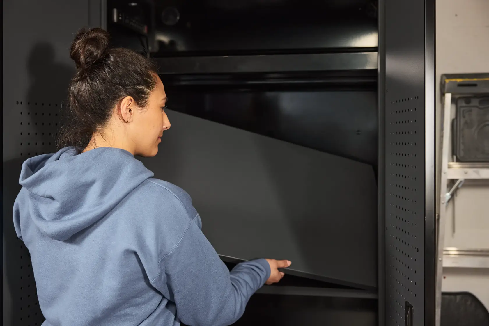Welded Floor Cabinet (Black/Gray)